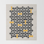 Abstract Mid-Century Pattern Throw Blanket Gallery Image 2