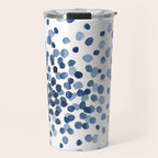 Explosion of Blue Confetti Travel Mug Gallery Image 1