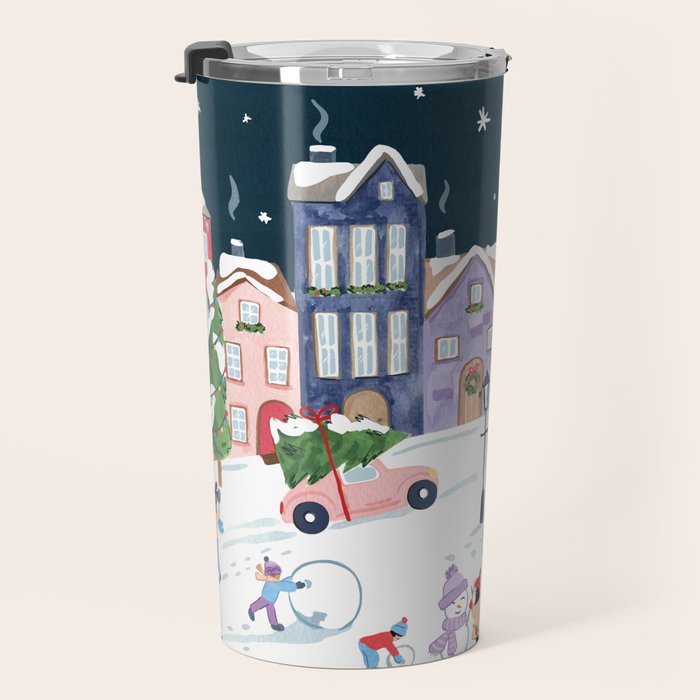 Christmas Village Travel Mug Gallery Image 3