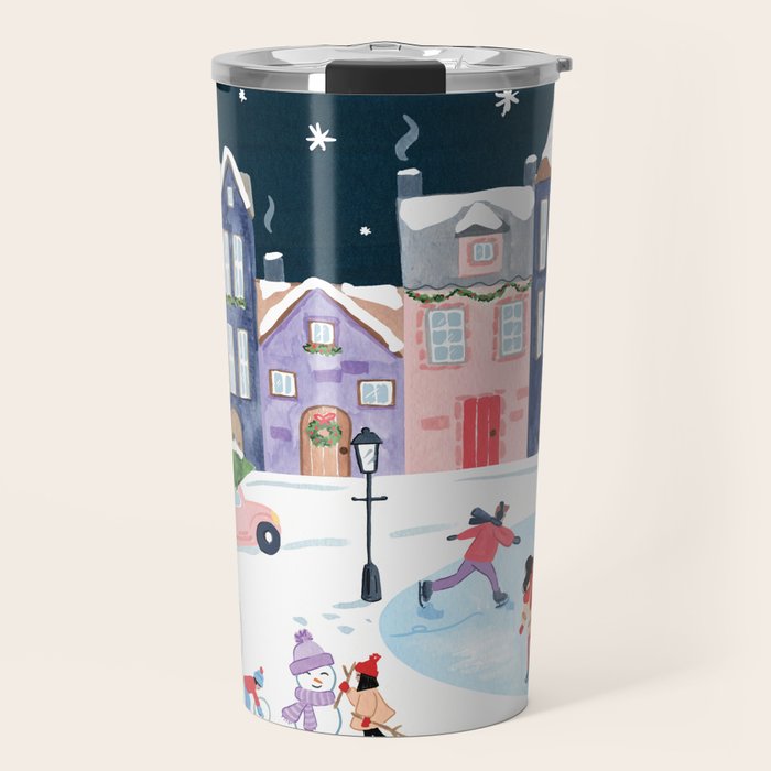 Christmas Village Travel Mug Gallery Image 1
