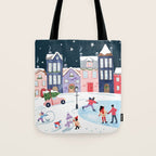 Christmas Village Tote Bag Gallery Image 1