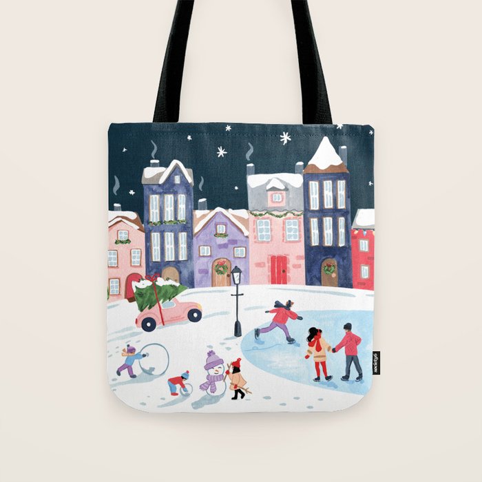 Christmas Village Tote Bag Gallery Image 1