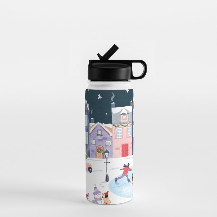 Christmas Village Water Bottle Gallery Image 1