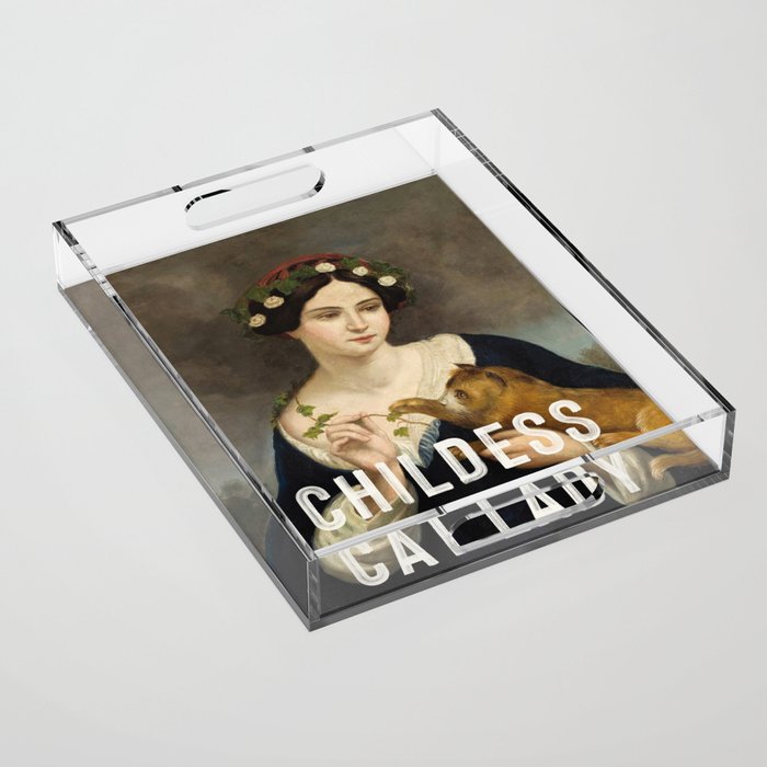 Childless Cat Lady Acrylic Tray Gallery Image 1