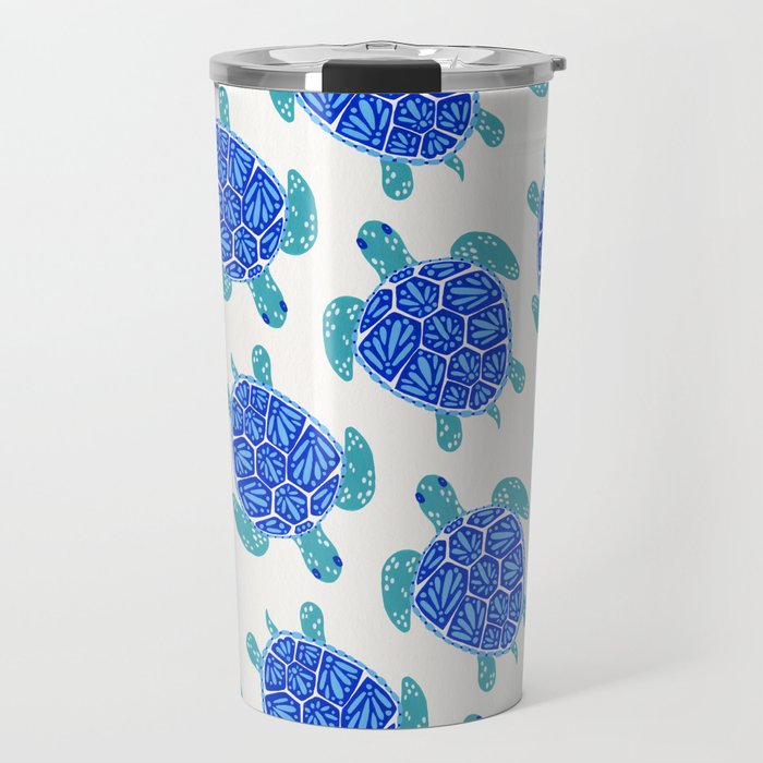 Sea Turtle - Blue Palette Travel Mug Gallery Image 1