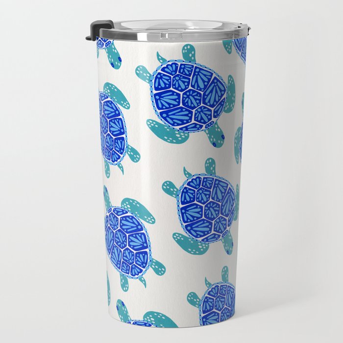 Sea Turtle - Blue Palette Travel Mug Gallery Image 3