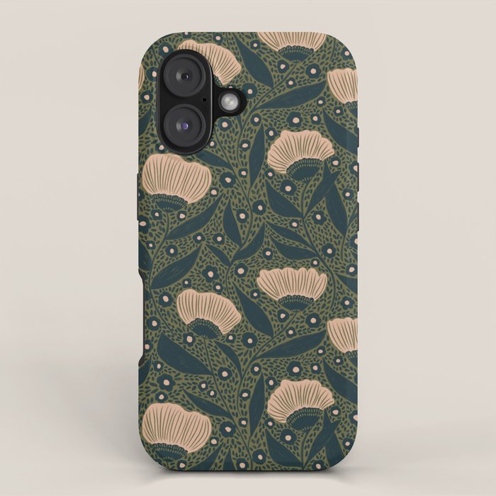 Pretty hand drawn floral pattern iPhone Case Gallery Image 1