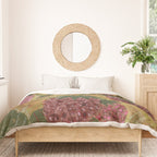 Strawberry Garden in Forest Green Duvet Cover Gallery Image 3