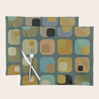 mid century modern geometric abstract pattern 23 Placemat Gallery Image 1