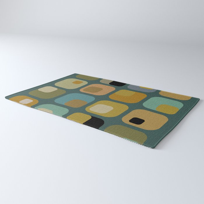 mid century modern geometric abstract pattern 23 Rug Gallery Image 3