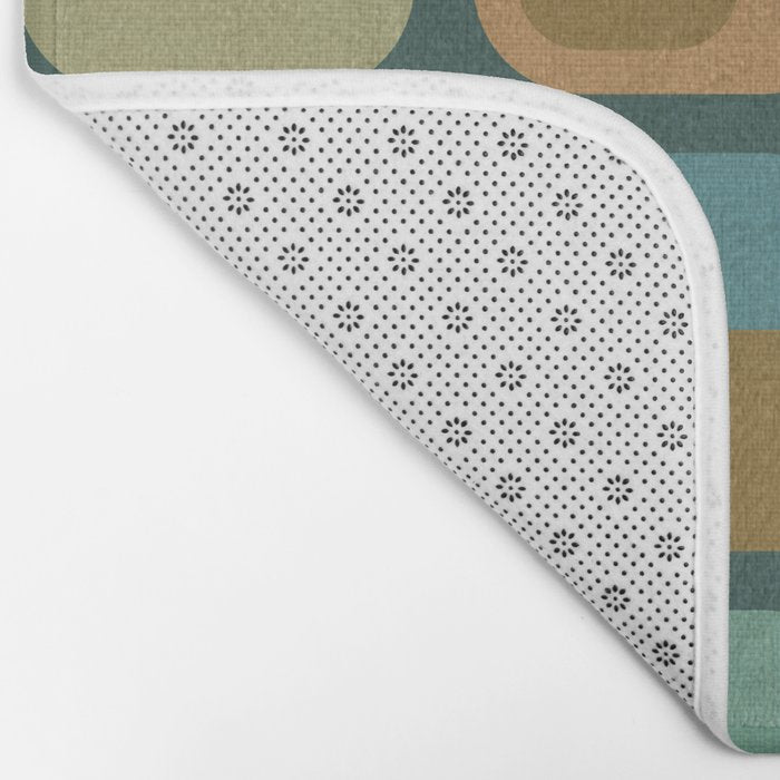 mid century modern geometric abstract pattern 23 Bath Mat Gallery Image 2