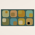 mid century modern geometric abstract pattern 23 Desk Mat Gallery Image 3