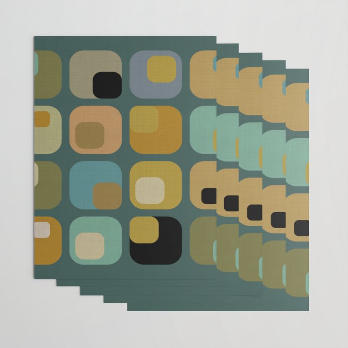 mid century modern geometric abstract pattern 23 Wrapping Paper Gallery Image 3