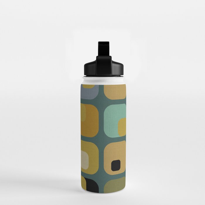 mid century modern geometric abstract pattern 23 Water Bottle Gallery Image 2
