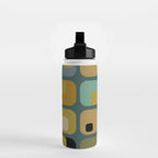 mid century modern geometric abstract pattern 23 Water Bottle Gallery Image 2