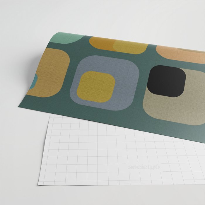 mid century modern geometric abstract pattern 23 Wrapping Paper Gallery Image 2