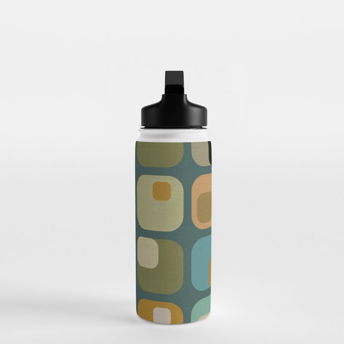 mid century modern geometric abstract pattern 23 Water Bottle Gallery Image 3