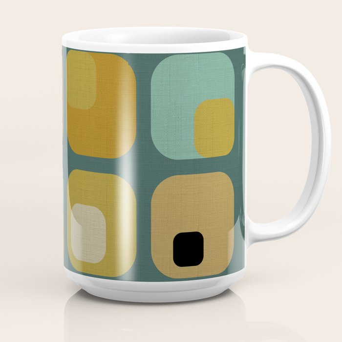 mid century modern geometric abstract pattern 23 Coffee Mug Gallery Image 2
