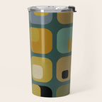 mid century modern geometric abstract pattern 23 Travel Mug Gallery Image 2