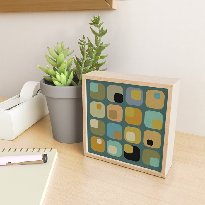 mid century modern geometric abstract pattern 23 Mini Art Print Gallery Image 2