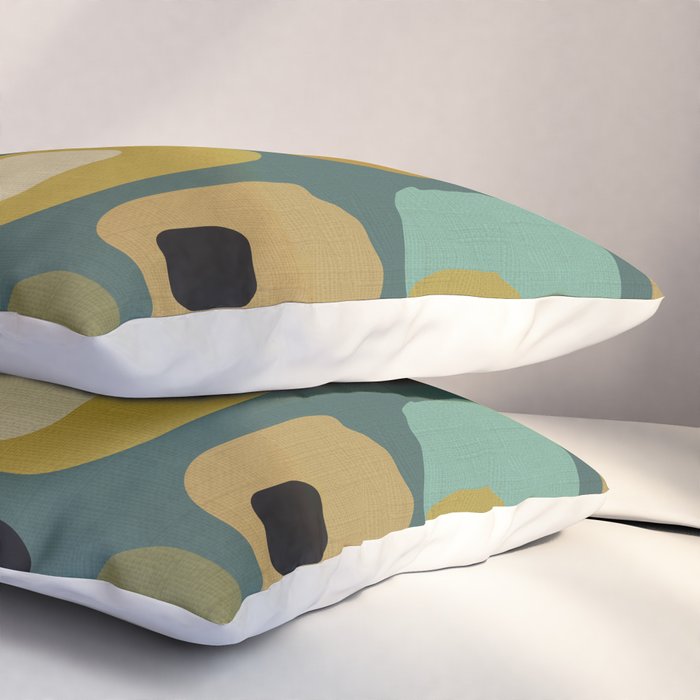 mid century modern geometric abstract pattern 23 Pillow Sham Gallery Image 3