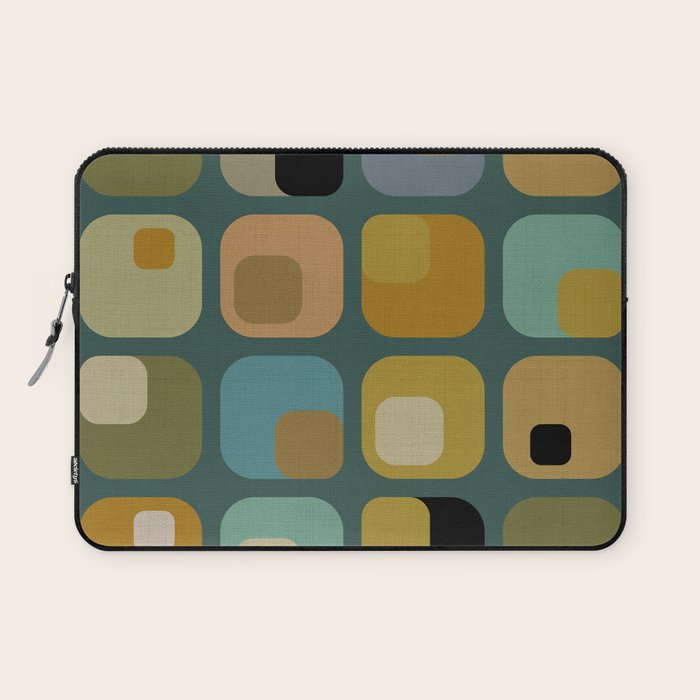 mid century modern geometric abstract pattern 23 Laptop Sleeve Gallery Image 1