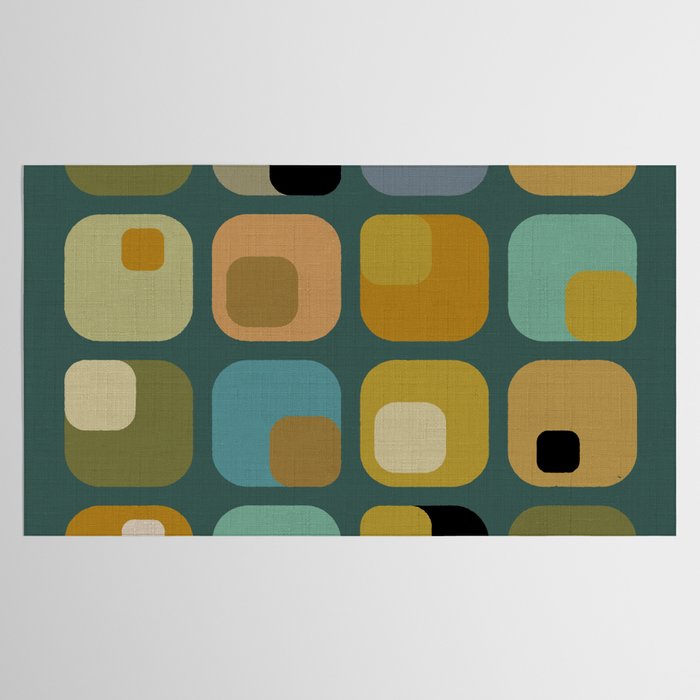 mid century modern geometric abstract pattern 23 Tablecloth Gallery Image 2