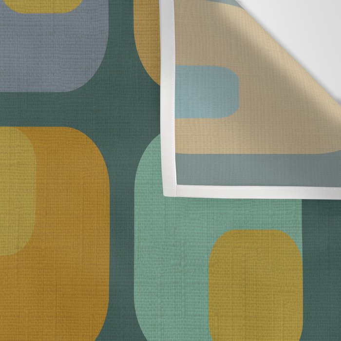 mid century modern geometric abstract pattern 23 Wall Tapestry Gallery Image 3