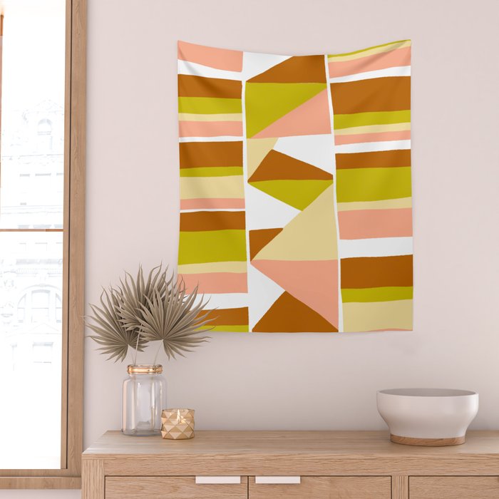 Sunwoven, sand and sage Wall Tapestry Gallery Image 2