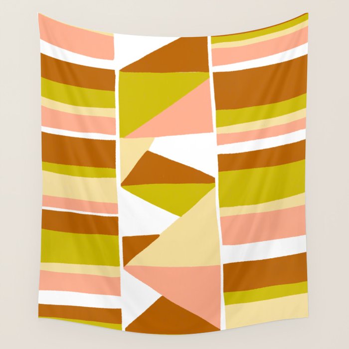 Sunwoven, sand and sage Wall Tapestry Gallery Image 4