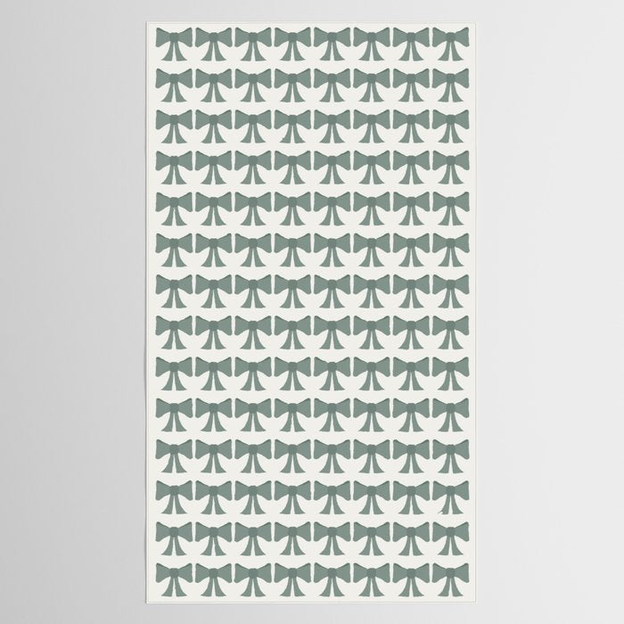 Vintage Bows II Green Tablecloth Gallery Image 2