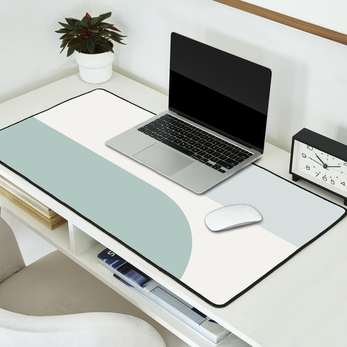 Modern Minimal Arch Abstract XXXV Desk Mat Gallery Image 2