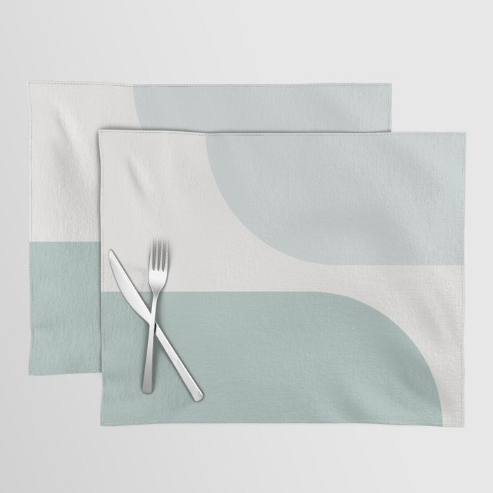 Modern Minimal Arch Abstract XXXV Placemat Gallery Image 1