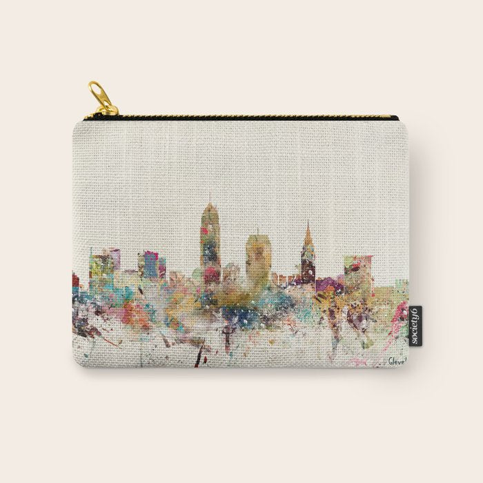 cleveland ohio skyline Carry All Pouch Gallery Image 1