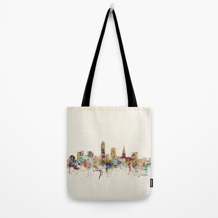 cleveland ohio skyline Tote Bag Gallery Image 2