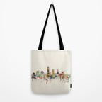 cleveland ohio skyline Tote Bag Gallery Image 2