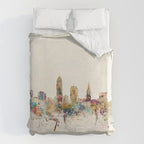 cleveland ohio skyline Duvet Cover Gallery Image 6
