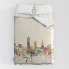 cleveland ohio skyline Comforter Gallery Image 6