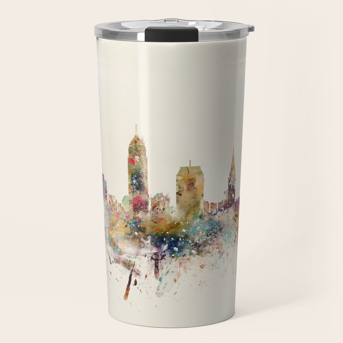 cleveland ohio skyline Travel Mug Gallery Image 1
