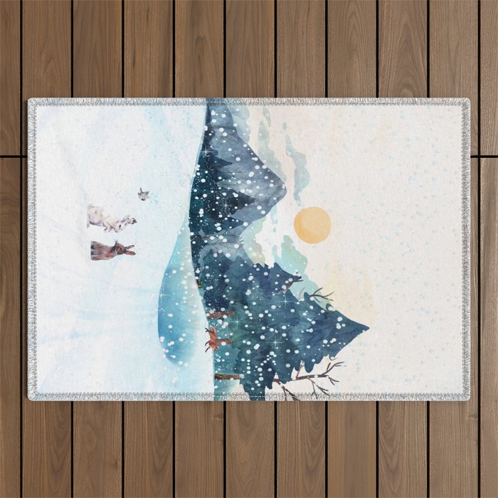 Happy Little Wildlife Outdoor Rug Gallery Image 1