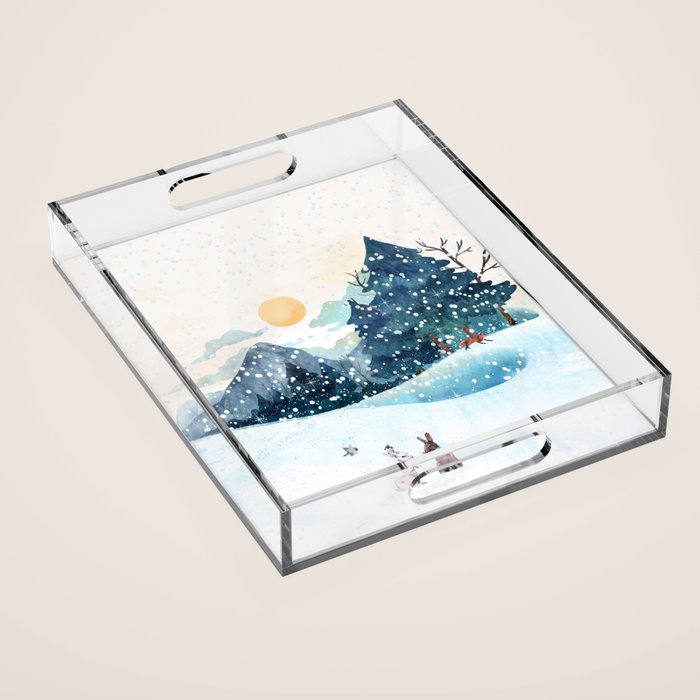 Happy Little Wildlife Acrylic Tray Gallery Image 1