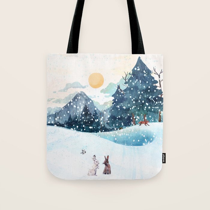 Happy Little Wildlife Tote Bag Gallery Image 1