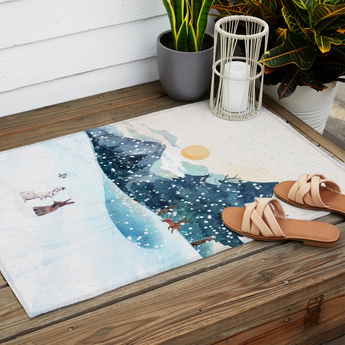 Happy Little Wildlife Outdoor Rug Gallery Image 2