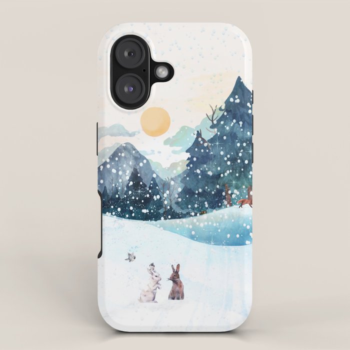 Happy Little Wildlife iPhone Case Gallery Image 1
