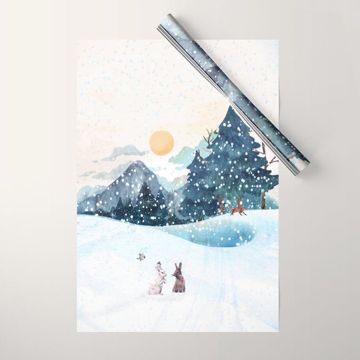 Happy Little Wildlife Wrapping Paper Gallery Image 1