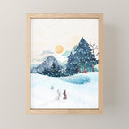 Happy Little Wildlife Mini Art Print Gallery Image 1