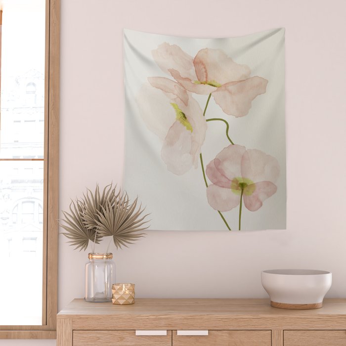 Silk Poppies Wall Tapestry Gallery Image 2