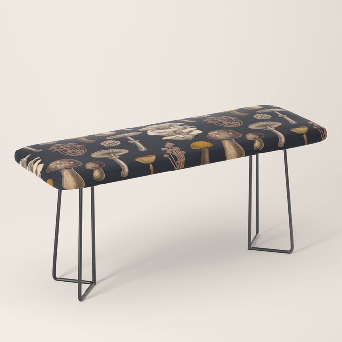 Wild Mushrooms  on graphite black Bench Gallery Image 1