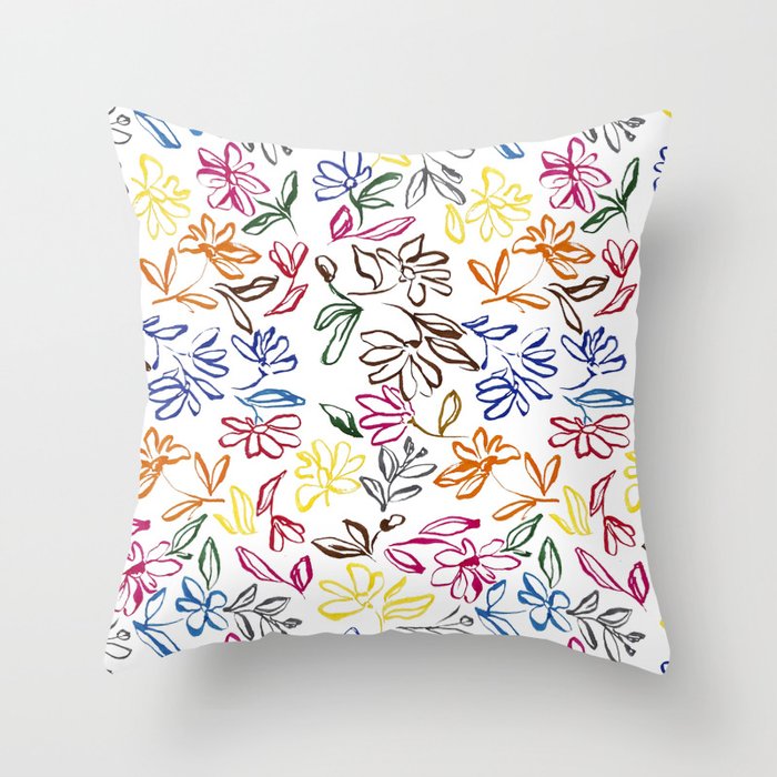 Picasso Dancing Flowers Throw Pillow Gallery Image 6