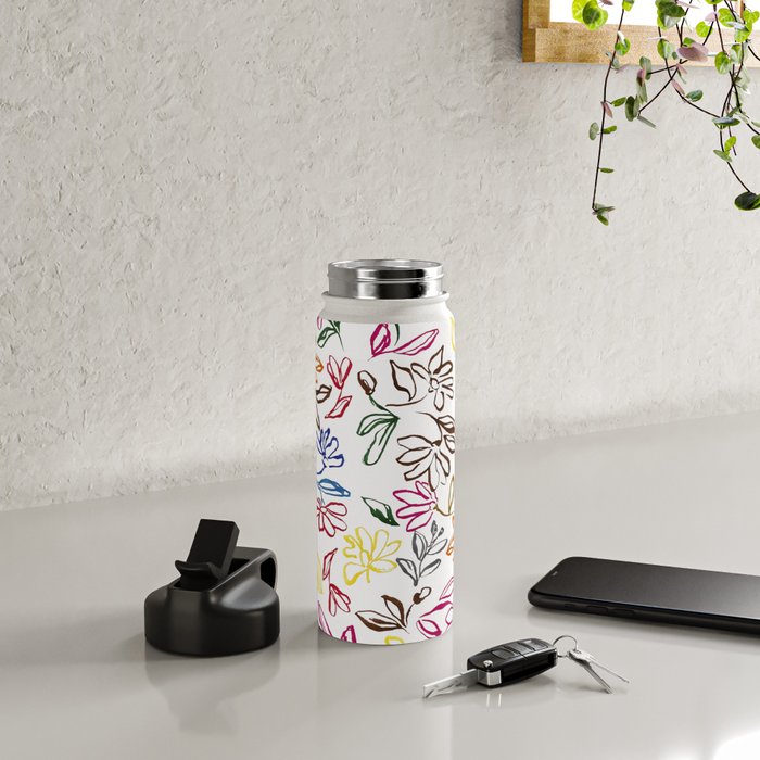 Picasso Dancing Flowers Water Bottle Gallery Image 4